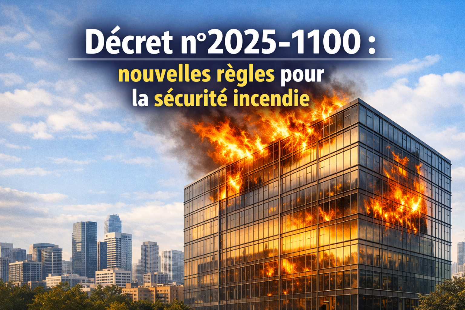 Le décret n° 2025-1100, publié en novembre 2025, fait évoluer en profondeur la réglementation française en matière de sécurité incendie